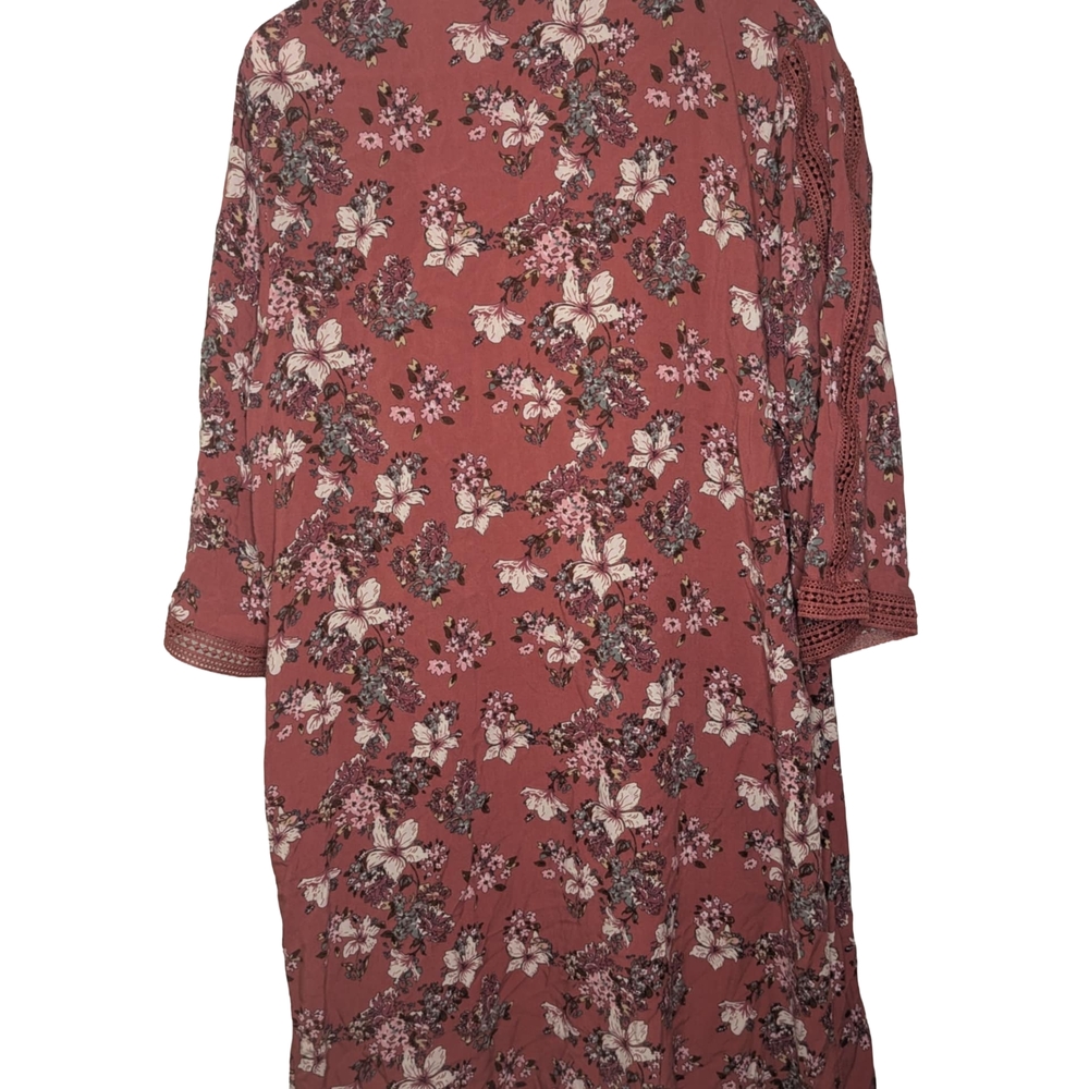 Floral Kimono Robe - Picture 2 of 4